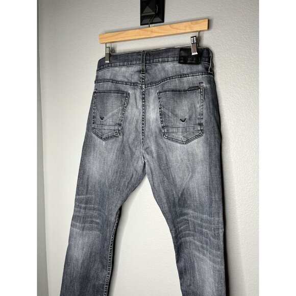 Hudson Jeans Mens Size 31x30 Blake Straight Fit Denim Cotton Blend Black Wash - Picture 3 of 7